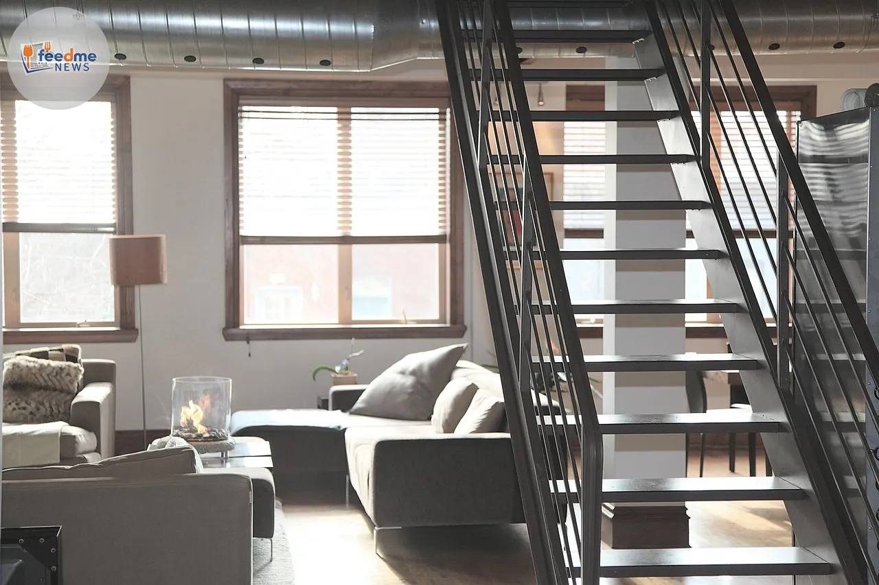 apartment, accommodation, flat, loft, domicile, habitation, stairs, modern